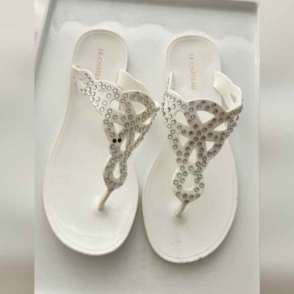 Le Chateau Flat Jelly Sandals - Picture 2 of 7